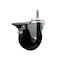 Service Caster 4'' Soft Rubber Wheel Swivel 7/16'' Grip Ring Stem Caster with Brake SCC-GR20S414-SRS-PLB-716138 - alternate 1